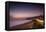 Sunset on Will Rogers Beach and the Pacific Coast Highway-Mark Chivers-Framed Premier Image Canvas