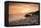 Sunset on Will Rogers Beach, Pacific Palisades, California, United States of America, North America-Mark Chivers-Framed Premier Image Canvas