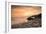 Sunset on Will Rogers Beach, Pacific Palisades, California, United States of America, North America-Mark Chivers-Framed Photographic Print