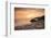 Sunset on Will Rogers Beach, Pacific Palisades, California, United States of America, North America-Mark Chivers-Framed Photographic Print