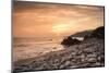 Sunset on Will Rogers Beach, Pacific Palisades, California, United States of America, North America-Mark Chivers-Mounted Photographic Print