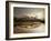 Sunset Over a Bridge in Da Nang with a Small Fisherman's Boat-Alex Saberi-Framed Photographic Print