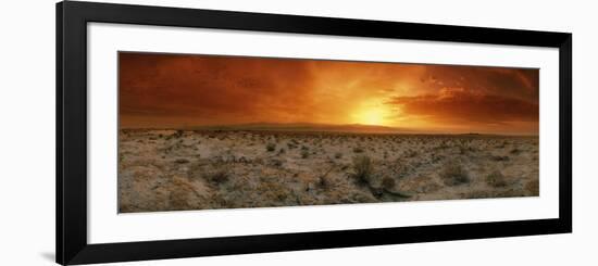 Sunset over a Desert, Palm Springs, California, USA-null-Framed Photographic Print