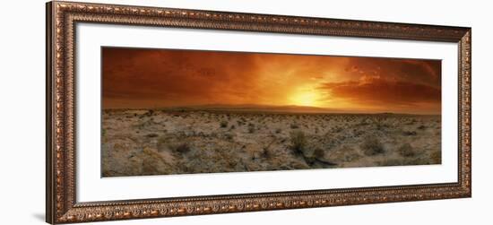 Sunset over a Desert, Palm Springs, California, USA-null-Framed Photographic Print