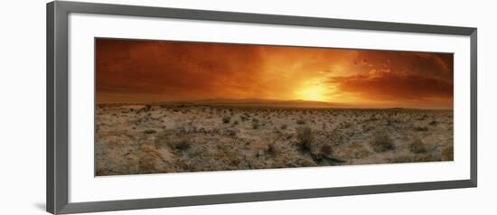 Sunset over a Desert, Palm Springs, California, USA-null-Framed Photographic Print