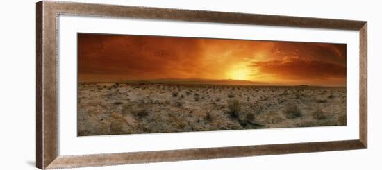 Sunset over a Desert, Palm Springs, California, USA-null-Framed Photographic Print