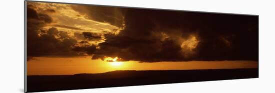 Sunset over a Landscape, Masai Mara National Reserve, Kenya-null-Mounted Photographic Print