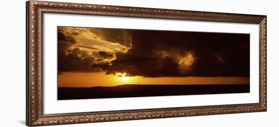 Sunset over a Landscape, Masai Mara National Reserve, Kenya-null-Framed Photographic Print