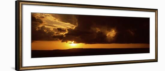 Sunset over a Landscape, Masai Mara National Reserve, Kenya-null-Framed Photographic Print