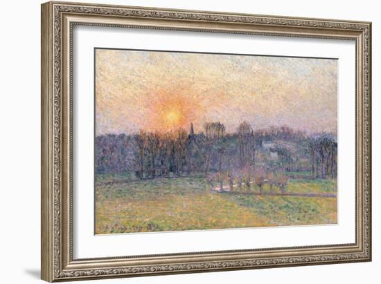 Sunset over a Landscape with Trees, 1892-Canaletto-Framed Giclee Print