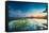 Sunset Over A Saltwater Tidal Creek And Mangrove Forest On The Island Of Eleuthera, The Bahamas-Erik Kruthoff-Framed Stretched Canvas