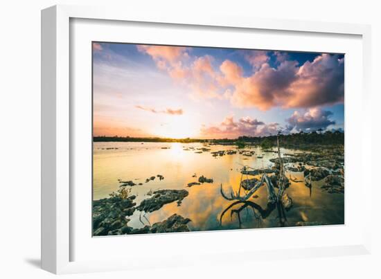 Sunset Over A Saltwater Tidal Creek And Mangrove Forest On The Island Of Eleuthera, The Bahamas-Erik Kruthoff-Framed Photographic Print