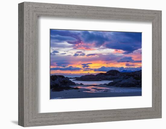 Sunset over Ardtoe Bay, Ardnamurchan Peninsula, Lochaber, Highlands, Scotland, United Kingdom-Gary Cook-Framed Photographic Print