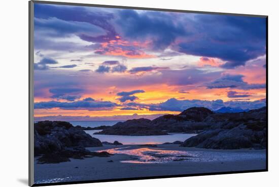 Sunset over Ardtoe Bay, Ardnamurchan Peninsula, Lochaber, Highlands, Scotland, United Kingdom-Gary Cook-Mounted Photographic Print