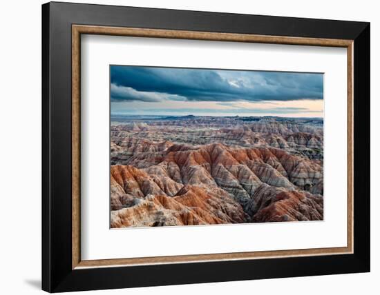 Sunset over Badlands National Park, Sd-James White-Framed Photographic Print