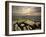 Sunset over Baslow, Curbar Edge, Peak District National Park, Derbyshire, England, United Kingdom, -Chris Hepburn-Framed Photographic Print