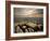 Sunset over Baslow, Curbar Edge, Peak District National Park, Derbyshire, England, United Kingdom, -Chris Hepburn-Framed Photographic Print