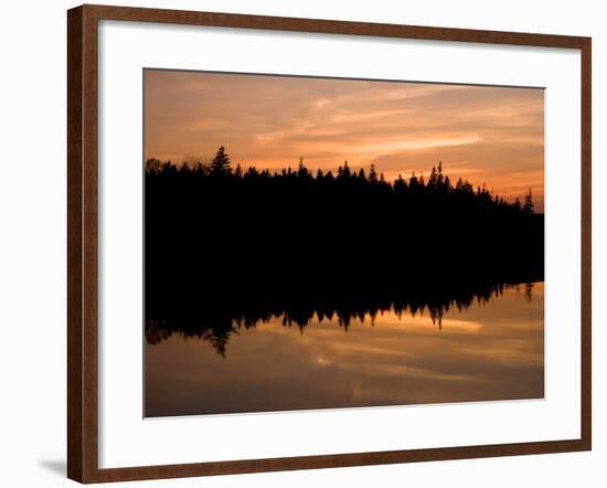 Sunset over Bass Harbor Marsh, Acadia National Park, Maine, USA-Jerry & Marcy Monkman-Framed Photographic Print