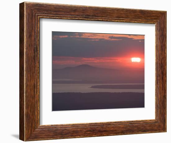 Sunset over Blue Hill, Acadia National Park, Maine, USA-Jerry & Marcy Monkman-Framed Photographic Print