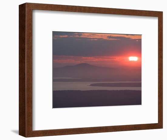 Sunset over Blue Hill, Acadia National Park, Maine, USA-Jerry & Marcy Monkman-Framed Photographic Print