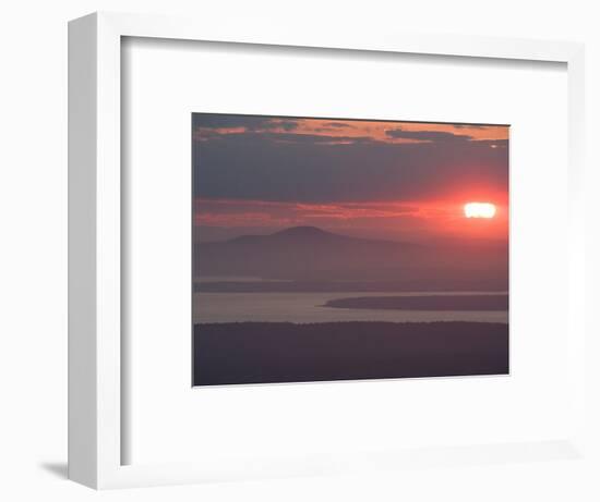 Sunset over Blue Hill, Acadia National Park, Maine, USA-Jerry & Marcy Monkman-Framed Photographic Print