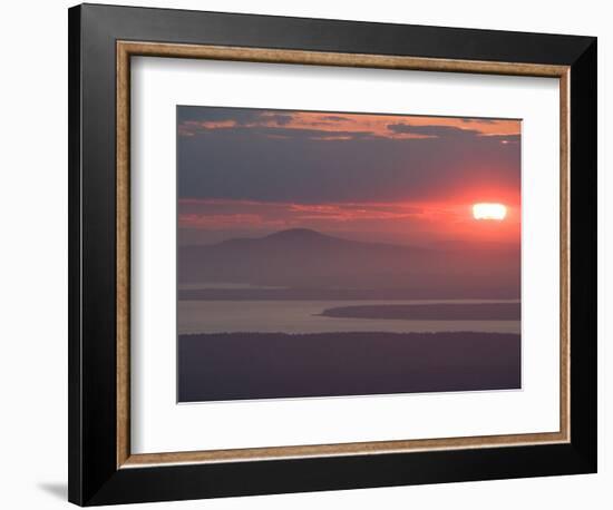 Sunset over Blue Hill, Acadia National Park, Maine, USA-Jerry & Marcy Monkman-Framed Photographic Print