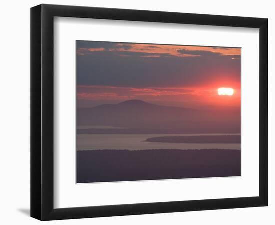 Sunset over Blue Hill, Acadia National Park, Maine, USA-Jerry & Marcy Monkman-Framed Photographic Print