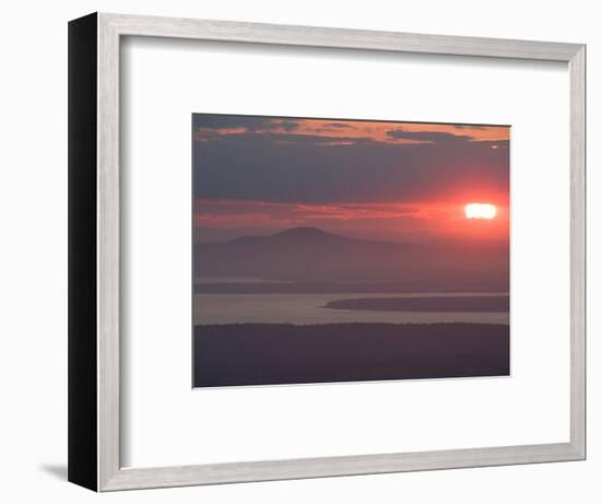 Sunset over Blue Hill, Acadia National Park, Maine, USA-Jerry & Marcy Monkman-Framed Photographic Print