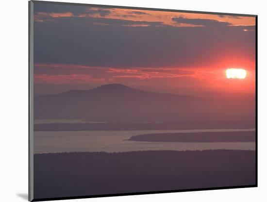 Sunset over Blue Hill, Acadia National Park, Maine, USA-Jerry & Marcy Monkman-Mounted Photographic Print