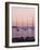 Sunset Over Boats, Tregastel, Cote De Granit Rose, Cotes d'Armor, Brittany, France-David Hughes-Framed Photographic Print