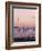 Sunset Over Boats, Tregastel, Cote De Granit Rose, Cotes d'Armor, Brittany, France-David Hughes-Framed Photographic Print