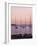 Sunset Over Boats, Tregastel, Cote De Granit Rose, Cotes d'Armor, Brittany, France-David Hughes-Framed Photographic Print