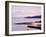 Sunset over Burrard Inlet and the Strait of Georgia, Vancouver, British Columbia, Canada-Christian Kober-Framed Photographic Print