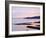 Sunset over Burrard Inlet and the Strait of Georgia, Vancouver, British Columbia, Canada-Christian Kober-Framed Photographic Print