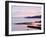 Sunset over Burrard Inlet and the Strait of Georgia, Vancouver, British Columbia, Canada-Christian Kober-Framed Photographic Print