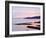 Sunset over Burrard Inlet and the Strait of Georgia, Vancouver, British Columbia, Canada-Christian Kober-Framed Photographic Print