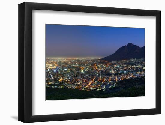 Sunset over Cape Town city, South Africa, Africa-G&M Therin-Weise-Framed Photographic Print