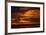 Sunset over Chobe River, Chobe Safari Lodge, Kasane, Botswana, Africa-David Wall-Framed Photographic Print