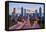 Sunset over downtown Atlanta, Georgia, USA-Panoramic Images-Framed Premier Image Canvas