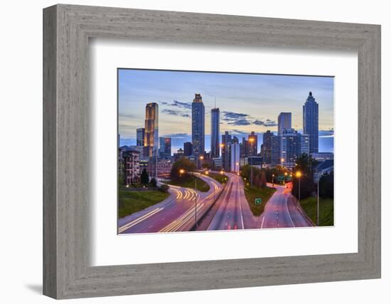 Sunset over downtown Atlanta, Georgia, USA-Panoramic Images-Framed Photographic Print