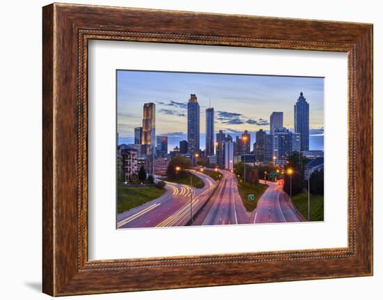 Sunset over downtown Atlanta, Georgia, USA-Panoramic Images-Framed Photographic Print