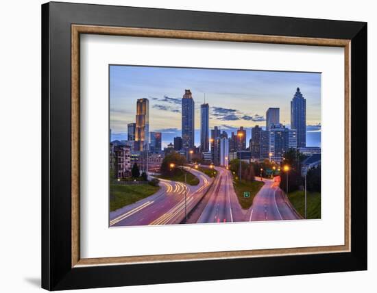 Sunset over downtown Atlanta, Georgia, USA-Panoramic Images-Framed Photographic Print