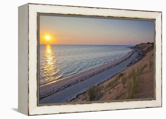 Sunset over Duck Harbor Beach in Wellfleet, Massachusetts. Cape Cod-Jerry and Marcy Monkman-Framed Premier Image Canvas