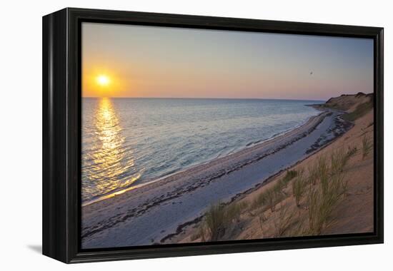 Sunset over Duck Harbor Beach in Wellfleet, Massachusetts. Cape Cod-Jerry and Marcy Monkman-Framed Premier Image Canvas