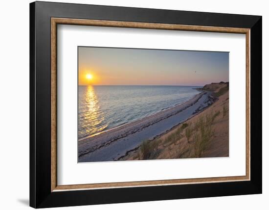 Sunset over Duck Harbor Beach in Wellfleet, Massachusetts. Cape Cod-Jerry and Marcy Monkman-Framed Photographic Print