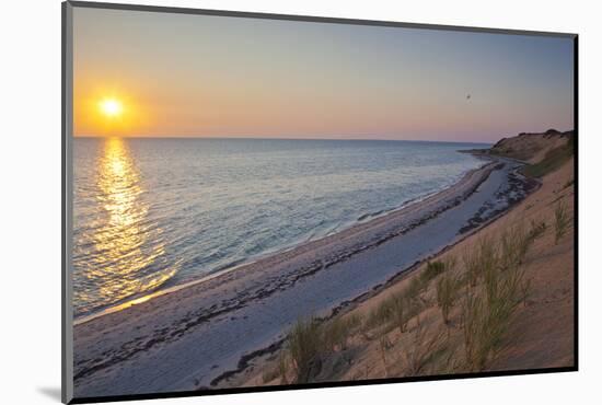 Sunset over Duck Harbor Beach in Wellfleet, Massachusetts. Cape Cod-Jerry and Marcy Monkman-Mounted Photographic Print