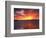 Sunset over Farmington Bay, Great Salt Lake, Utah, USA-Scott T^ Smith-Framed Photographic Print