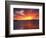 Sunset over Farmington Bay, Great Salt Lake, Utah, USA-Scott T^ Smith-Framed Photographic Print