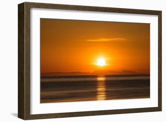 Sunset over Faxafloi Bay, Reykjavik, Iceland-null-Framed Photographic Print