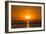 Sunset over Faxafloi Bay, Reykjavik, Iceland-null-Framed Photographic Print